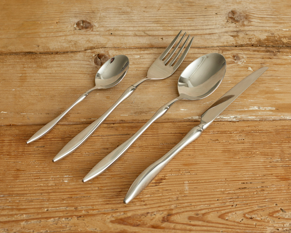 Monaco Silver Cutlery Set – 16 or 24 Piece Stainless Steel Flatware-2