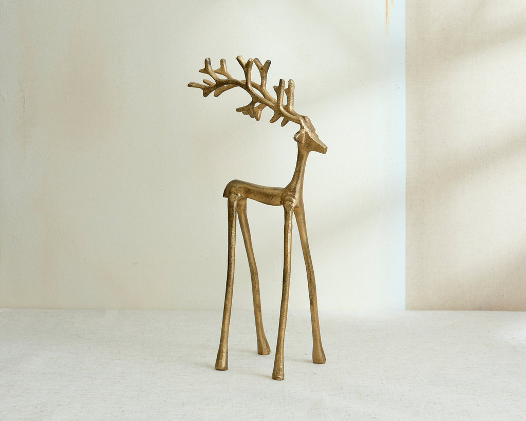 Malva Christmas Ornament Gold Deer-2