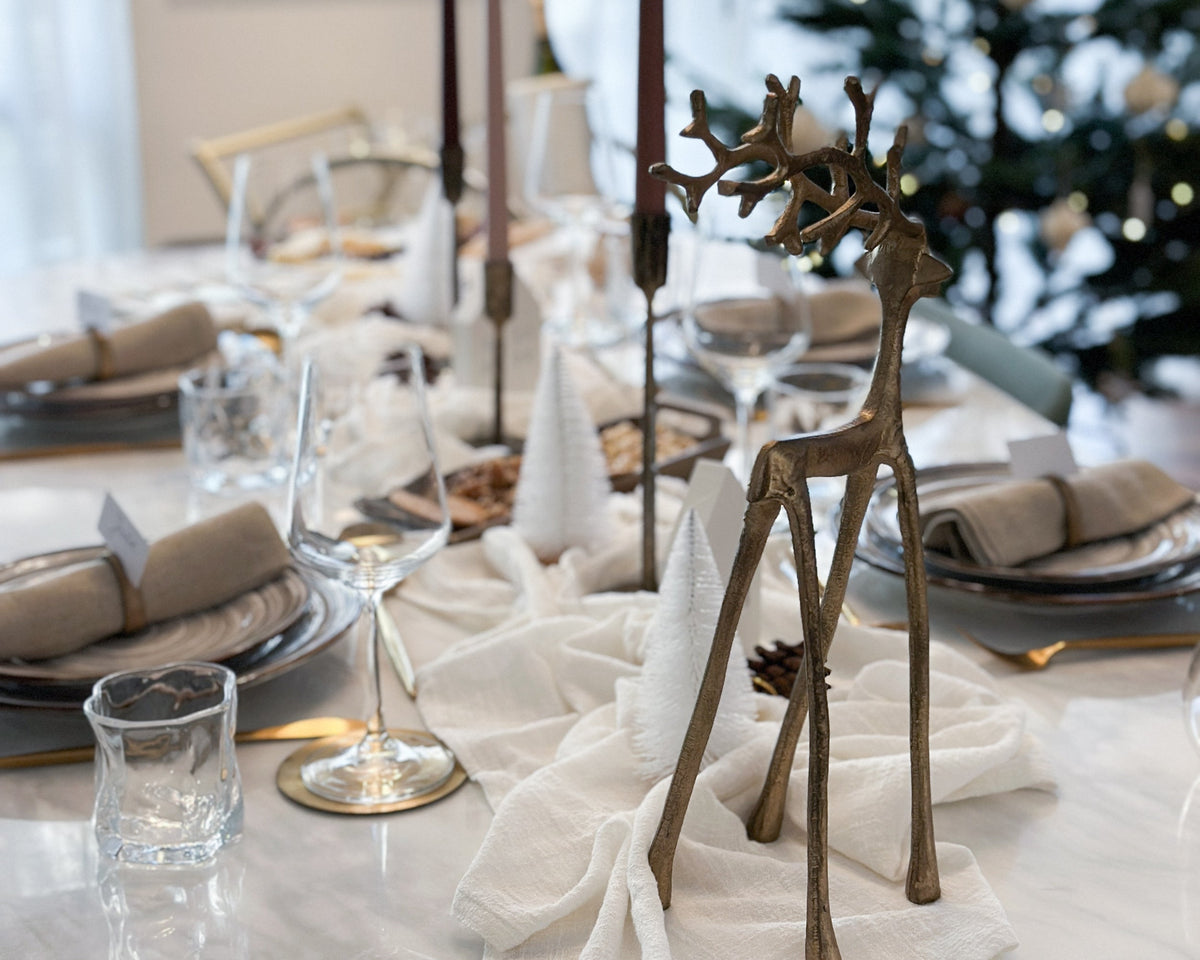 Malva Christmas Ornament Gold Deer-3