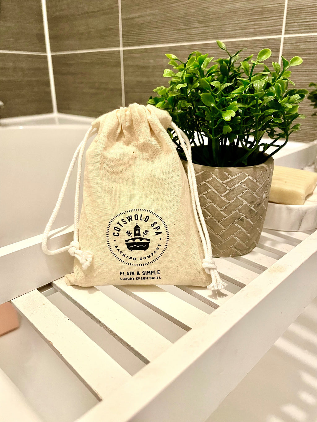 Plain & Simple Epsom Salts Cotton Pouch (250g)