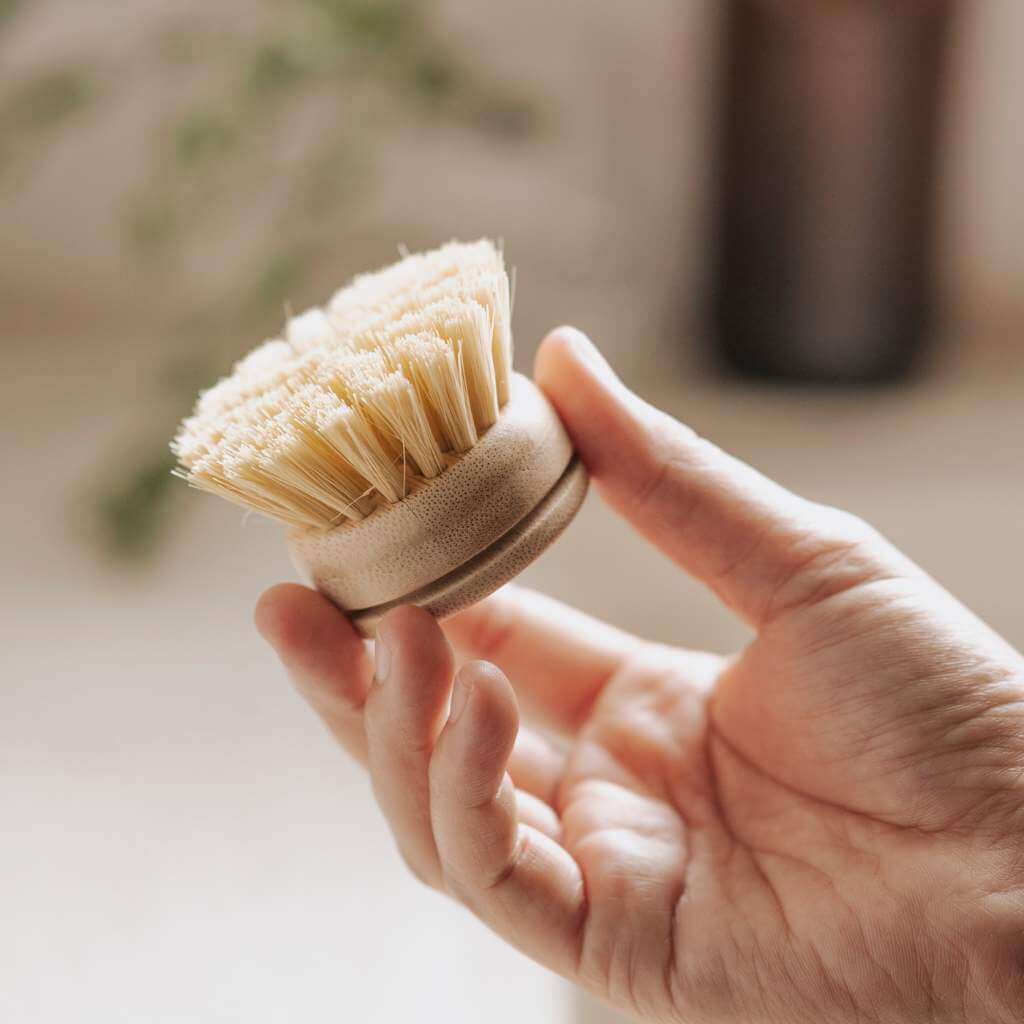 Replacement Heads for Long Handle Dish Brush (Pack of 4)